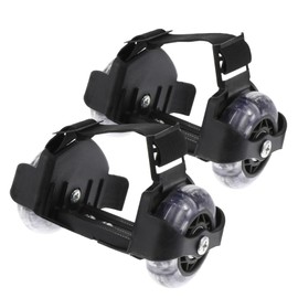 1 Pair Roller Skating Glowing Roller Wheels kickrollershoes Kids Skating Shoes Two Wheels Rollers Wheel Shoes Glowing Heel Wheels with Wheels Child PVC Roller Shoes