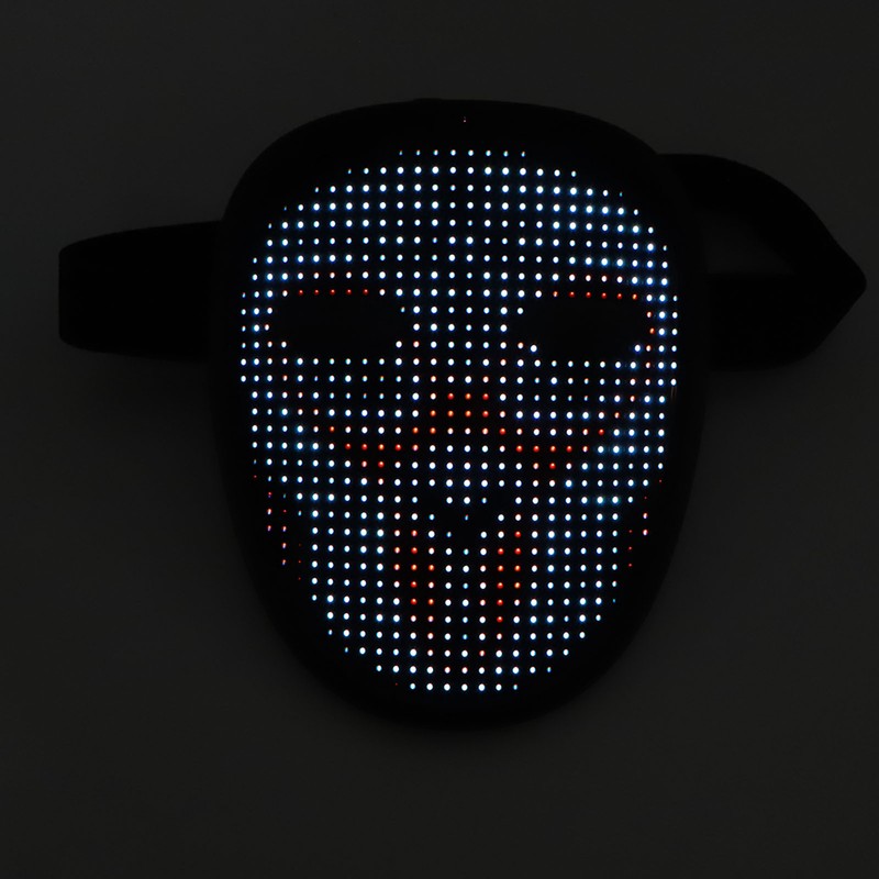Kids LED Mask with Gesture Sensing USB Rechargeable RGB LED