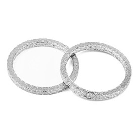 Mofun Exhaust Gasket Kit Exhaust Flange Compatible with Harley Big Twin Sportster Touring Softail Dyna 1984-2024,Steel Mesh Style