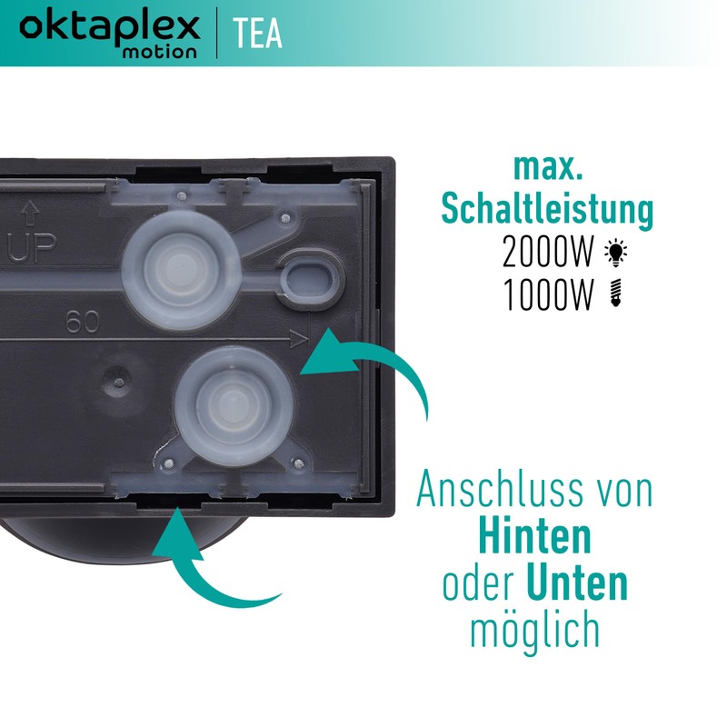 Oktaplex Tea Outdoor Motion Sensor 360 Degrees Including Remote Control