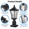 YSN 16" Solar Post Lights Outdoor, Dusk to Dawn Outdoor