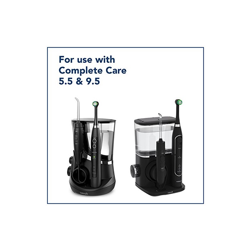 Waterpik Triple Clean Complete Care Replacement Brush Heads, Black, OTRB-3WB,