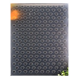 Kwan Crafts Heart Plastic Embossing Folders for Card Making Scrapbooking and Other Paper Crafts, 12.1x15.2cm