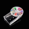 1Pc Rectangle Acrylic Nail Drill Bit Holder Stand Case Display