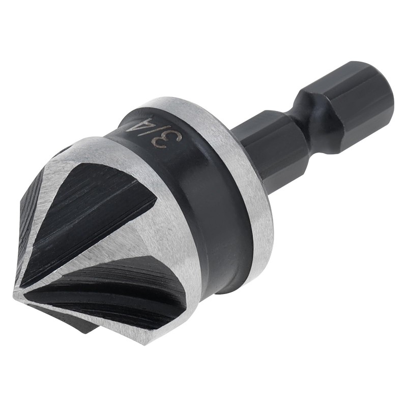 ChgImposs 5PCS Countersink Drill Bit Set, 1/4 Inch Hex Shank