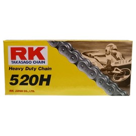 RK Racing Chain M520HD-88 (520 Series) 88-Links Standard Non O-Ring Chain with Connecting Link