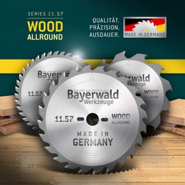 Bayerwald - HM Circular Saw Blade - Diameter 168 x 1.8 x 20 | Teeth = 42 WZD | Series 11.57 - Low Cutting Width, Ideal for Cordless Circular Saws