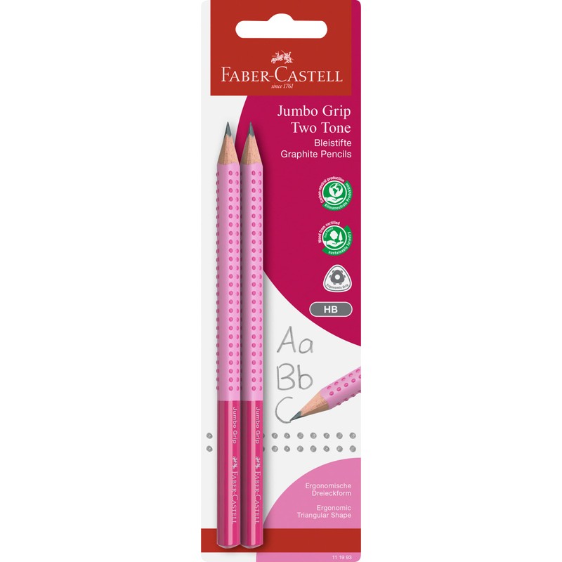 Faber-Castell 111993 Jumbo Grip Two Tone Pencil HB Hardness Two-Tone
