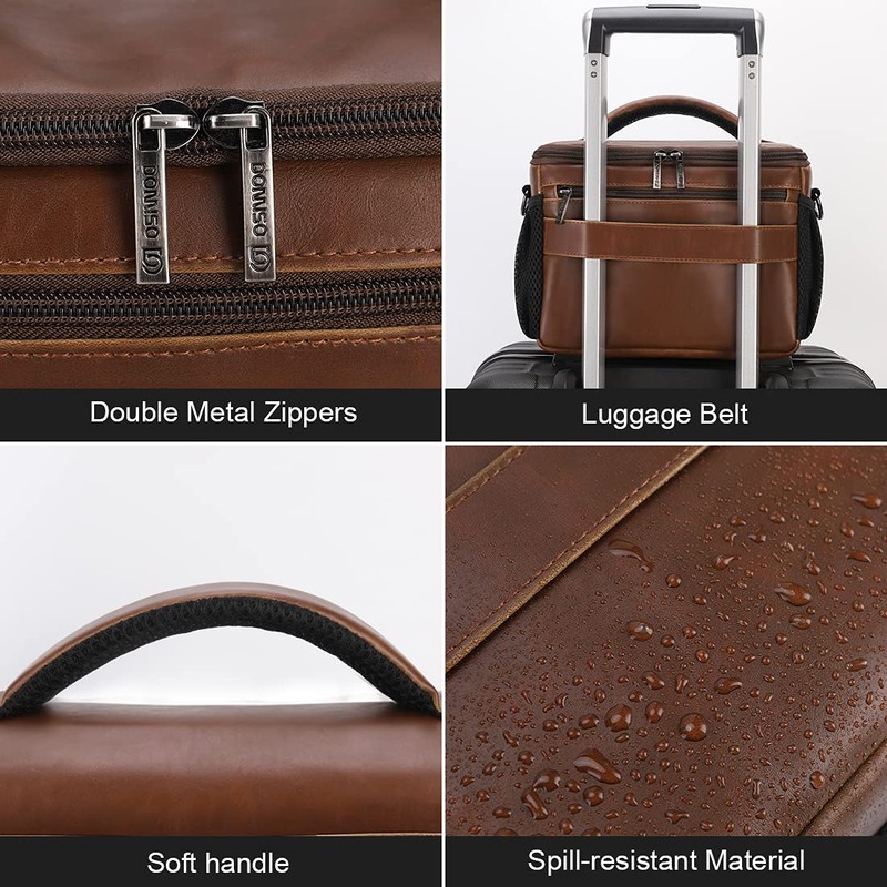 DOMISO SLR DSLR Kameratasche Wasserdicht Fototasche, Braun