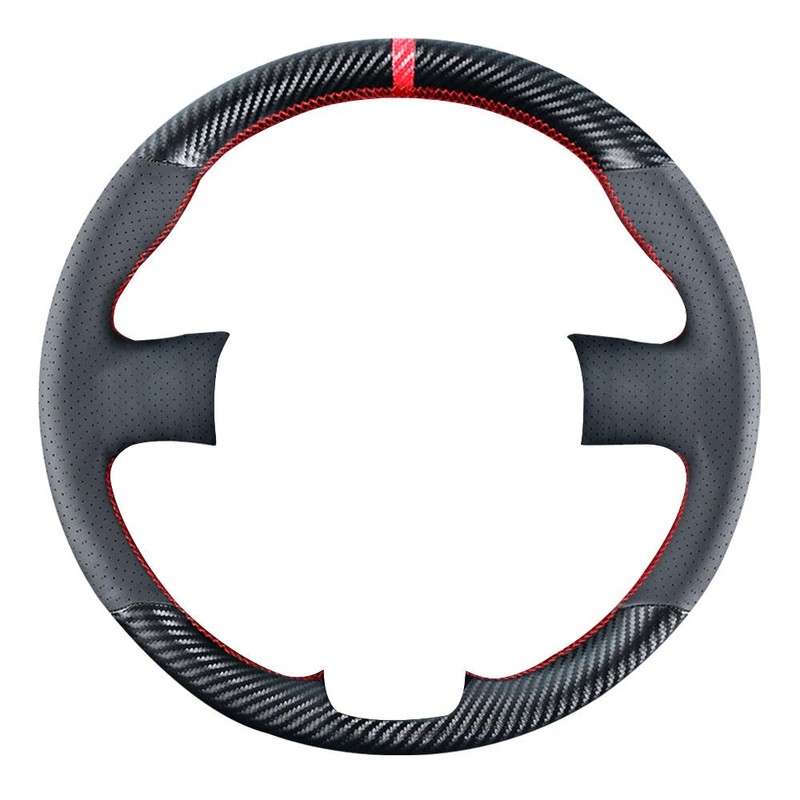 Carkooler DIY Stitching Carbon Fiber Steering Wheel Cover for Toyota