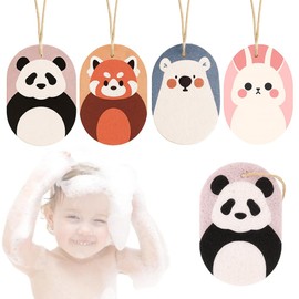 JEYORZY Baby-Badeschwämme, 4 Stück Baby Wasch Schwamm, Badeschwamm Duschschwamm Kinder, Duschschwamm Kinder, Badeschwamm Süß, Badeschwämme Kinder, Duschschwamm Baby, für Baby, Cartoon-Form, Supersoft