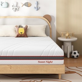 Sweetnight Full Size Mattress, 12 Inch Memory Foam Mattress in a Box for Comfy Sleep and Pressure Relief, Flippable Full Mattress, CertiPUR-US Certified