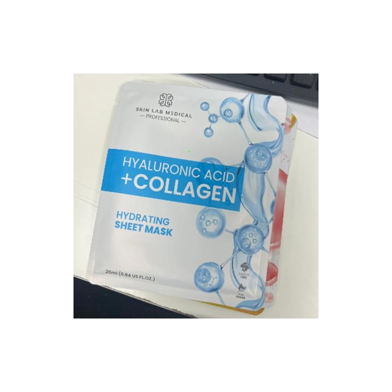 Hyaluronic Acid + Collagen Professional Face Mask 5 masks