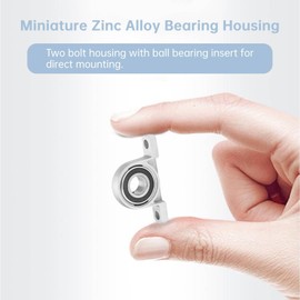 QANYEGN Zinc Alloy Seated Bearing, Pillow Type Block Bearings, Ball Block Bearing Bousing, Flange Vertical Bearings for Automotive and Industrial Applications (Inner Diameter 20mm)