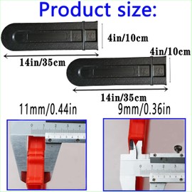 14 inch Chainsaw Bar Cover,Suitable for 12 "14" Chain Saw Bar Protective Cover, Chainsaw Chain Cover, Scabbard Guard, Plastic Durable Cutter Parts Tools Plate Protect Anti Scratch.（ Black）