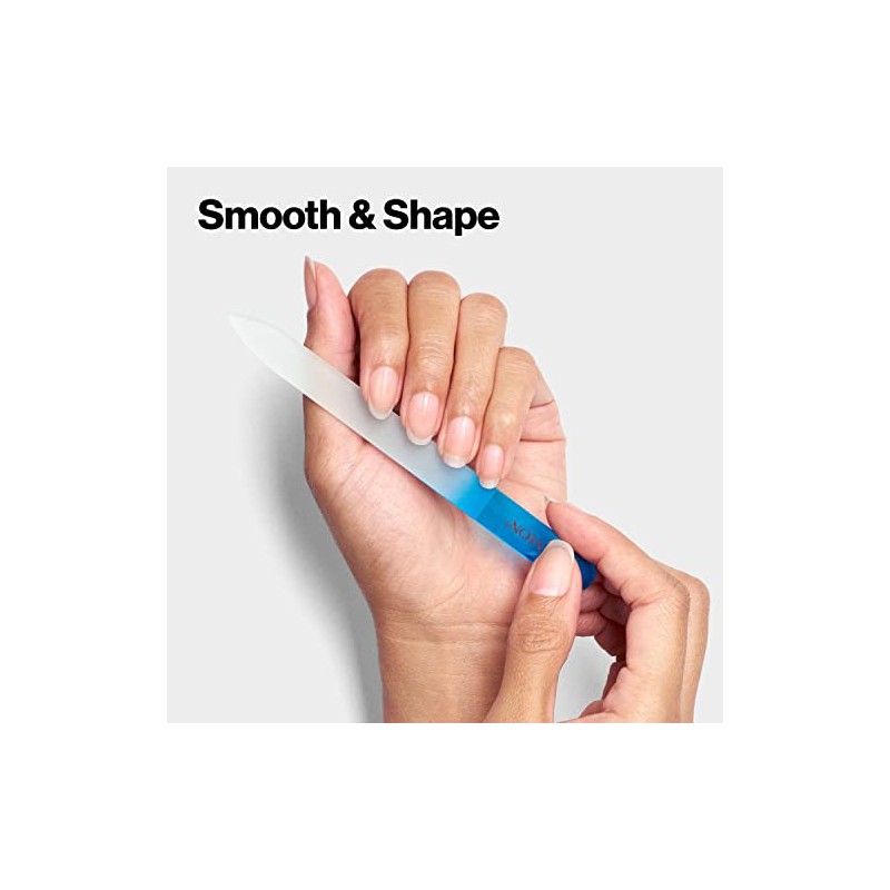 Revlon Glass Nail File, Manicure Tool for Shaping Natural Fingernails,