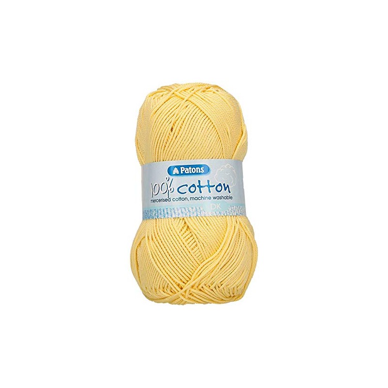 Patons Knitting Yarn, Cotton, Vanilla, One Size