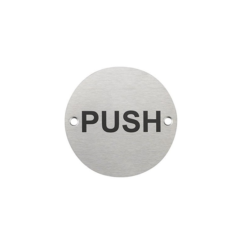 Fire Door Guru® Push Door Sign - 76mm Disc -