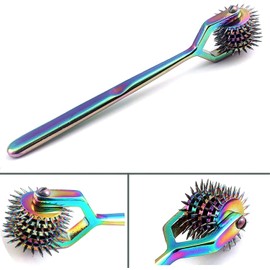 Wartenberg Neuro Pinwheel Stainless Steel 5 Head Diagnostic Instrument Pin Wheel - Multi Color Rainbow
