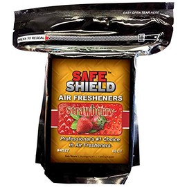 SAFE SHIELD AIR FRESHENER PADS SCENTS 60 COUNT CAR LOT AUTO RENTAL DETAILER DEALERSHIP (STRAWBERRY)