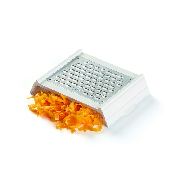 Zyliss E900027 4 in 1 Gemüsehobel, Kunststoff/Edelstahl, weiß/Rot, Mit 4