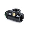 Bitspower T-Block Rotary Fitting, Matte Black
