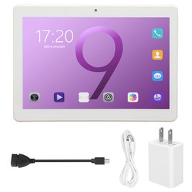 10 Inch Tablet Octa Core CPU 3GB RAM 32GB ROM for Android 10 IPS Display Dual SIM 5G Dual Band WIFI Purple Tablet 100‑240V US Plug