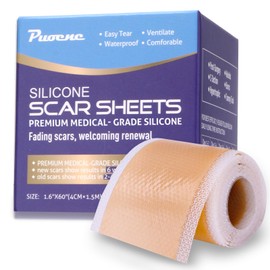 Silicone Scar Sheets & Tape for Surgical Scares, C-Section, Tummy Tuck | Keloid Bump Treatment Strips | 1.6x59 Inch (1.5M) Roll