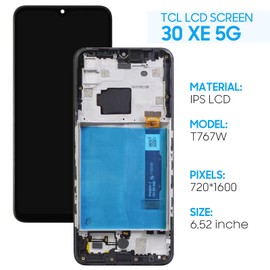 Yondista for TCL 30 XE 5G T767W Screen Replacement with Frame LCD Display Touch Digitizer Replacement