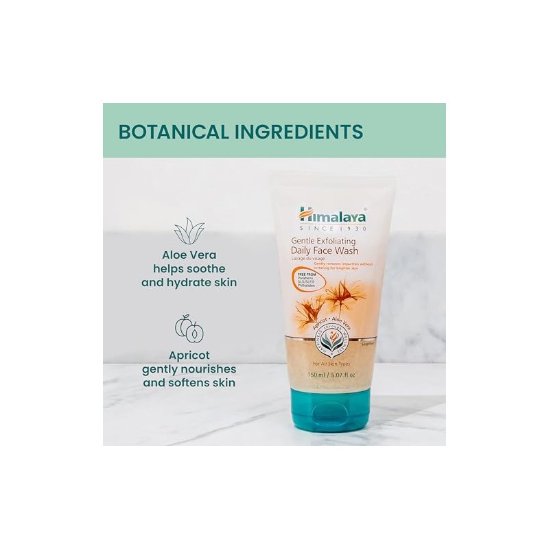 Himalaya Gentle Exfoliating Daily Face Wash, 5.07 Fluid Ounce
