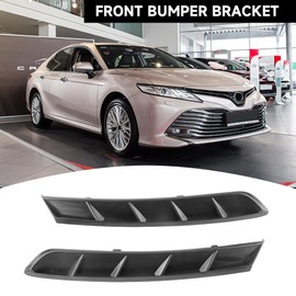 1 Pair Left and Right Side Front Bumper Bracket Bumper Mount Support Bracket - Compatible for Toyota Camry 2.5L L4 - Electric/Gas, 2.5L L4 - Gas, 3.5L V6 - Gas 2018-2024 - Replace Part 5216506030