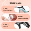 Literry Nose Pads for Glasses, Silicone Anti-Slip (5 Clear Pairs)