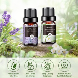 Essential Oils Set - 12 Pcs Aromatherapy Essential Oil Kit for Diffuser, Humidifier, Aromatherapy, Massage, Soap, Candle Making (5mL) Healthcare Wellness