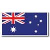 Australian Flag Car Bumper Sticker, 175mm x 90mm
