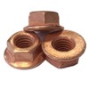 Exhaust Nut M10-16 Pieces Copper Plated Steel SW 15 Copper