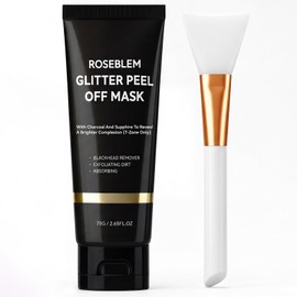Roseblem Charcoal Blackhead Remover Mask, Peel Off Face Mask for Blackheads and Pores, Deep Cleansing Pore Care for Oily & Combination Skin, for Women & Men, 2.65 fl oz
