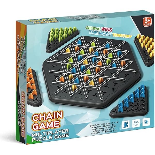 Chain Triangle Chess Game, Geometric Chess Game, Board Games for