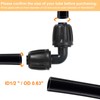 sourcing map Pack of 10 1/2 Inch Drip Irrigation Fittings