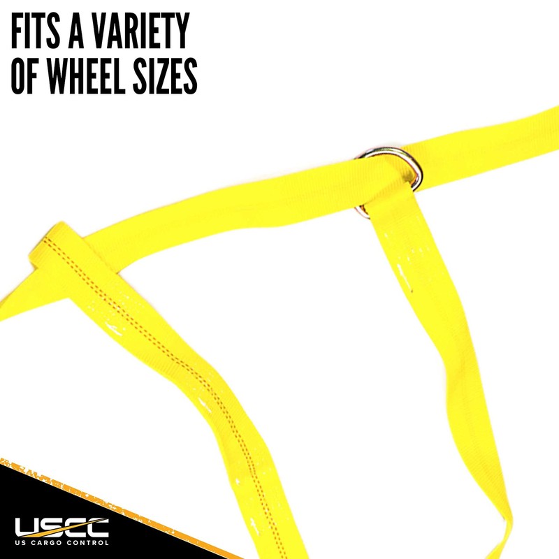 US Cargo Control Adjustable Tow Dolly Basket Straps with Flat