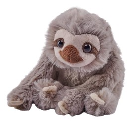 Wild Republic Pocketkins Eco Sloth, Stuffed Animal, 5 Inches, Plush Toy, Made from Recycled Materials, Eco Friendly