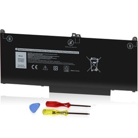 Emanjor 60Wh Type MXV9V 7.6V Laptop Battery for Dell Inspiron 7300 7306 2-in-1 Black Series, Latitude 7400 7300 E5300 E5310 5300 5310 2-in-1 P96G P97G P99G P100G P100G001 5VC2M 829MX 05VC2M 4-Cell