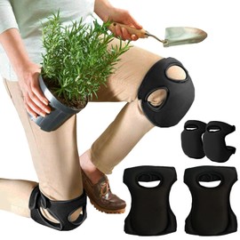 MZSX Thick Comfortable Memory Foam Garden Knee Pads, Knee Pads in the Garden, Kneeling Knee Pads, Knee Pads with Handles, Multi-Purpose Seat Cushion, Knee Pad for Training (Black)