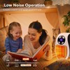 Mini Plug in Heater, Portable Wall Space Heater with Remote,