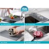 Ahyuan Large Roll up Dish Drying Rack 20.5'' Silicone Over