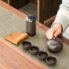 MOORCHOCO Juego de té de viaje, juego de seis piezas