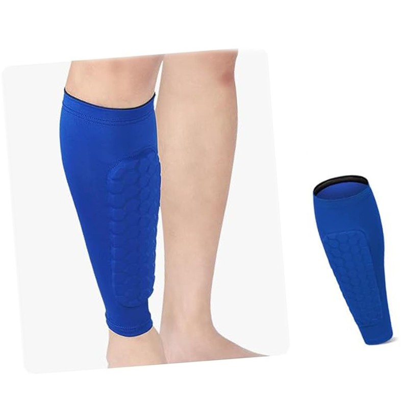 WEZCHUGHAOL 2-Pack Football Shin Guards with Honeycomb Pads - Soccer