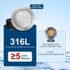 10 Inch LED Pool Lights for Inground Pool,Cool White,AC120V,100FT