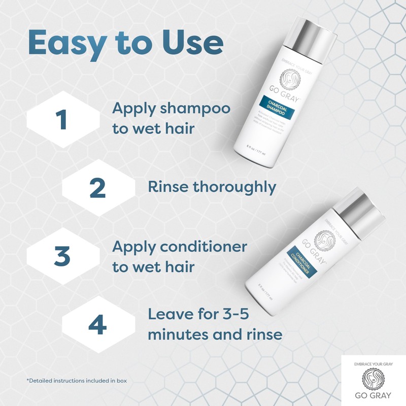 Go Gray Treatment System (Fade), Clarifying Duo Shampoo & Conditioner