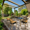 YEOOE 6 Pack Pergola Brackets 4x4 (Actual: 3.5x3.5 Inch), Rafter