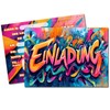 Vielucks 15 x Original Graffiti Invitation Cards – DIN A6,